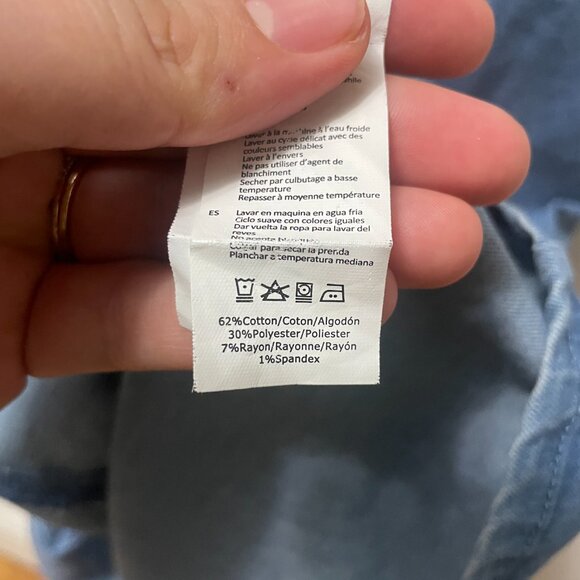 NWT Streetwear Society blue denim a-line style mini dress size XL - Picture 10 of 10